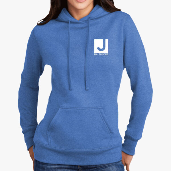 Ladies Core Fleece Pullover Hooded Sweatshirt Thumbnail