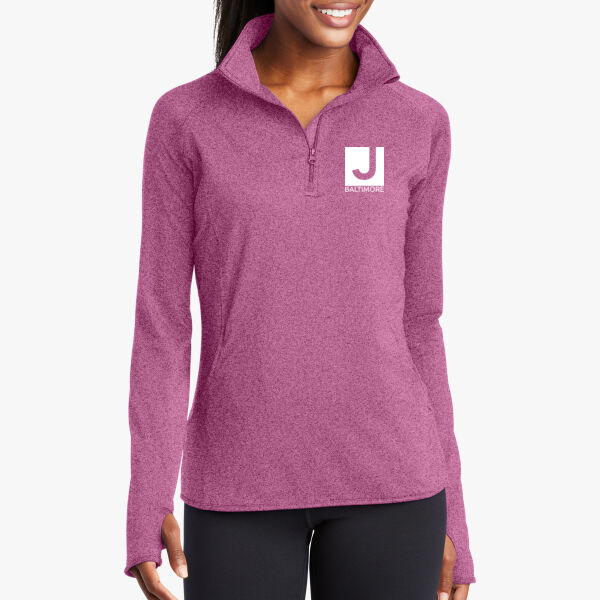 Sport-Tek® Women's Sport-Wick® Stretch 1/4-Zip Pullover Thumbnail