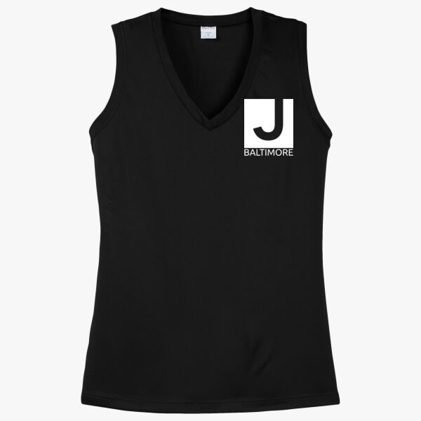 Ladies Sleeveless PosiCharge ® Competitor V Neck Tee Thumbnail