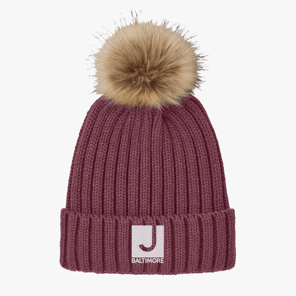 Port Authority® Faux Fur Pom Beanie Thumbnail